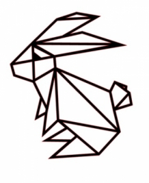 images/productimages/small/Konijn 15 cm x 12,5 cm origami konijn.jpg